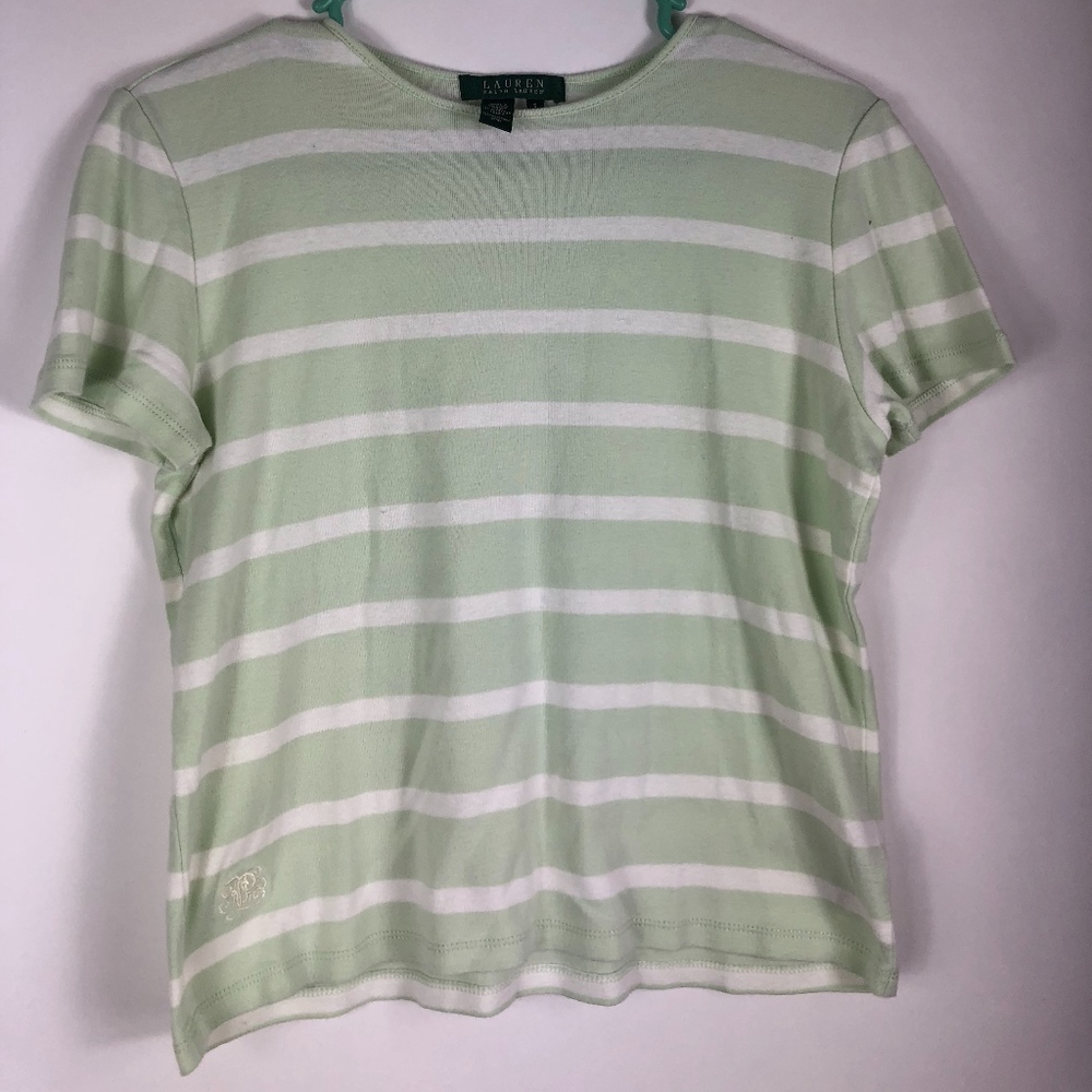Lauren Ralph Lauren Green Short Sleeved Womans Tee